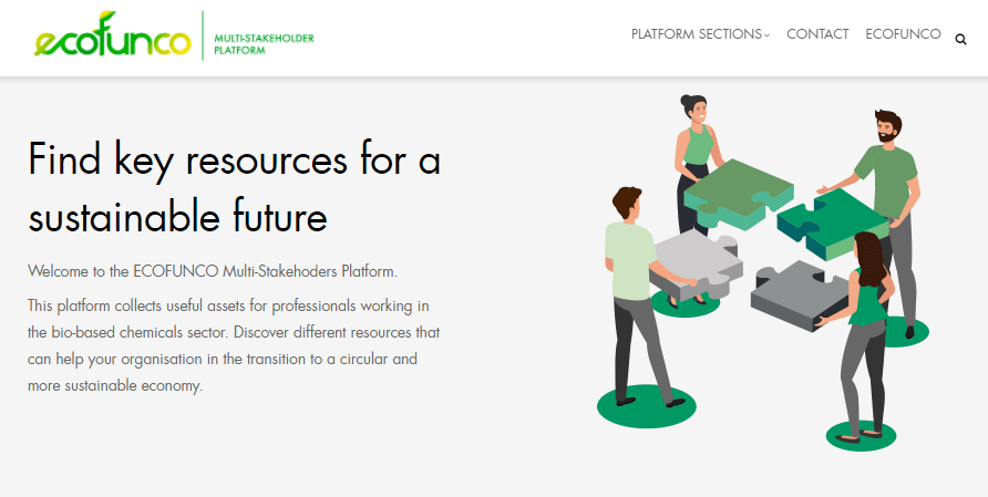 ECOFUNCO stakeholders platform home page